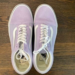 Lavender Vans Old Skool shoes